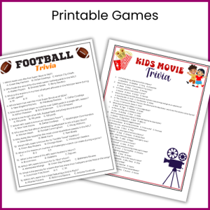 Printable Games