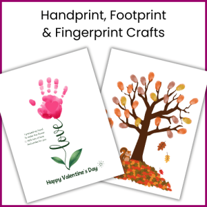 Handprint Footprint and Fingerprints Crafts