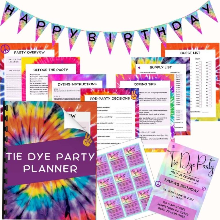 Tie Dye Party Planner (Hosting a great party)